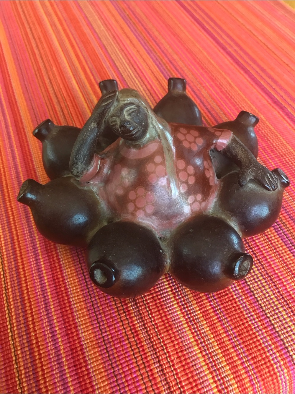 Vintage Signed Segundo Sosa Chulucanas Peruvian Folk Art Figurine